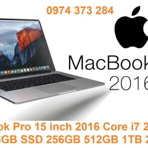 MacBook Pro 15 Late 2016 Core i7-6920HQ 2.9GHz Ram 16GB option ssd 256GB 512GB 1TB 2TB MLH32 / MLW72 MLH42 / MLW82 MLW92