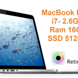 MacBook Pro 15inch Late 2013 Core i7-4960HQ 2.6GHz Ram 16GB SSD 512GB ME874 A1398 (EMC 2745)