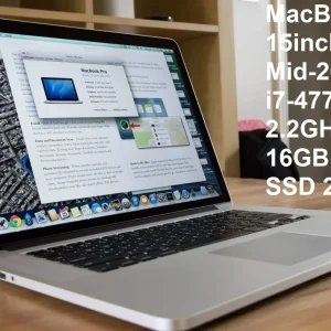 MacBook Pro 15inch Mid-2014 Core i7-4870HQ 2.5GHz Ram 16GB SSD 512GB MGXC2 256Gb CTO A1398 (EMC 2881)