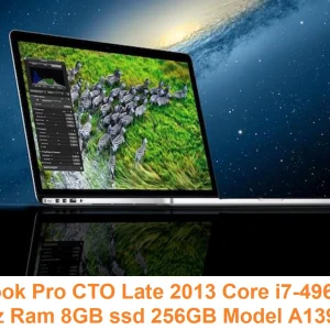 MacBook Pro CTO Late 2013 Core i7-4960HQ 2.6GHz Ram 8GB apple ssd 256GB Model A1398 (EMC 2674)