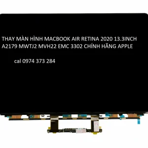 Thay màn hình macbook air retina 2020 13.3inch A2179 MWTJ2 MVH22 EMC 3302 chính hãng apple