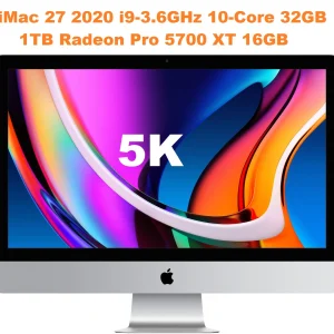 iMac 2020 27Inch 5K Retina Core i9-3.6GHz Ram 32GB SSD 1TB, 27-Inch, BTO CTO - iMac20,1 - A2115 - 3442
